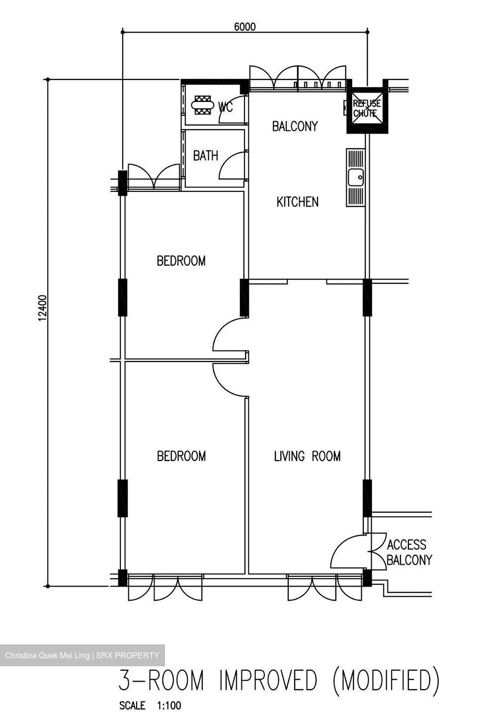 Blk 57 New Upper Changi Road (Bedok), HDB 3 Rooms #601304341
